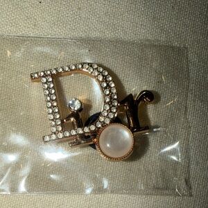 Elegant  Crystal and Pearl CROC charm